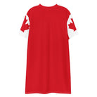 Jolly & Goode T-shirt Dress Oh Canada T-shirt Dress | Canadian Flag Dress | Canadian Flag Sleeves Cheeky British Style