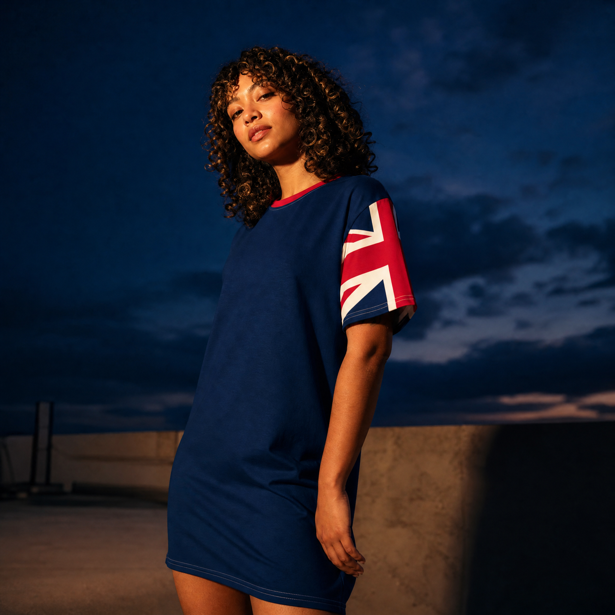 Jolly & Goode T-shirt Dress Union Jack T-shirt Dress Cheeky British Style