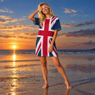 Jolly & Goode T-shirt Dress Union Jack T-Shirt Dress | Oversized British Flag Dress Cheeky British Style