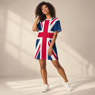 Jolly & Goode T-shirt Dress Union Jack T-Shirt Dress | Oversized British Flag Dress Cheeky British Style