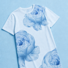 Jolly & Goode T-shirt Dresses White Rose Cotton T-shirt Dress Cheeky British Style