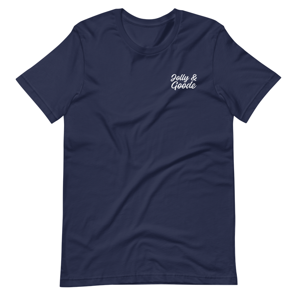 Jolly & Goode T-shirt | Handwritten Navy / S Shirts & Tops Jolly & Goode