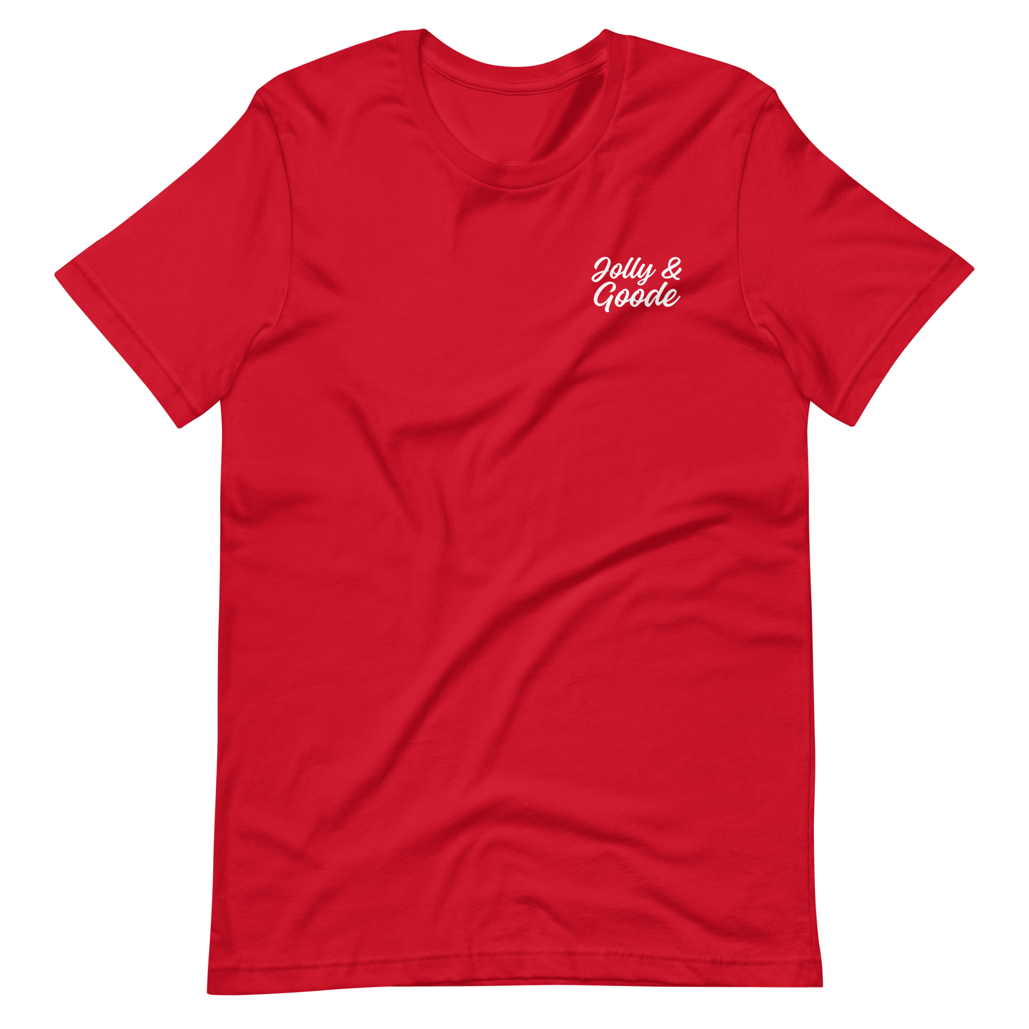 Jolly & Goode T-shirt | Handwritten Red / S Shirts & Tops Jolly & Goode