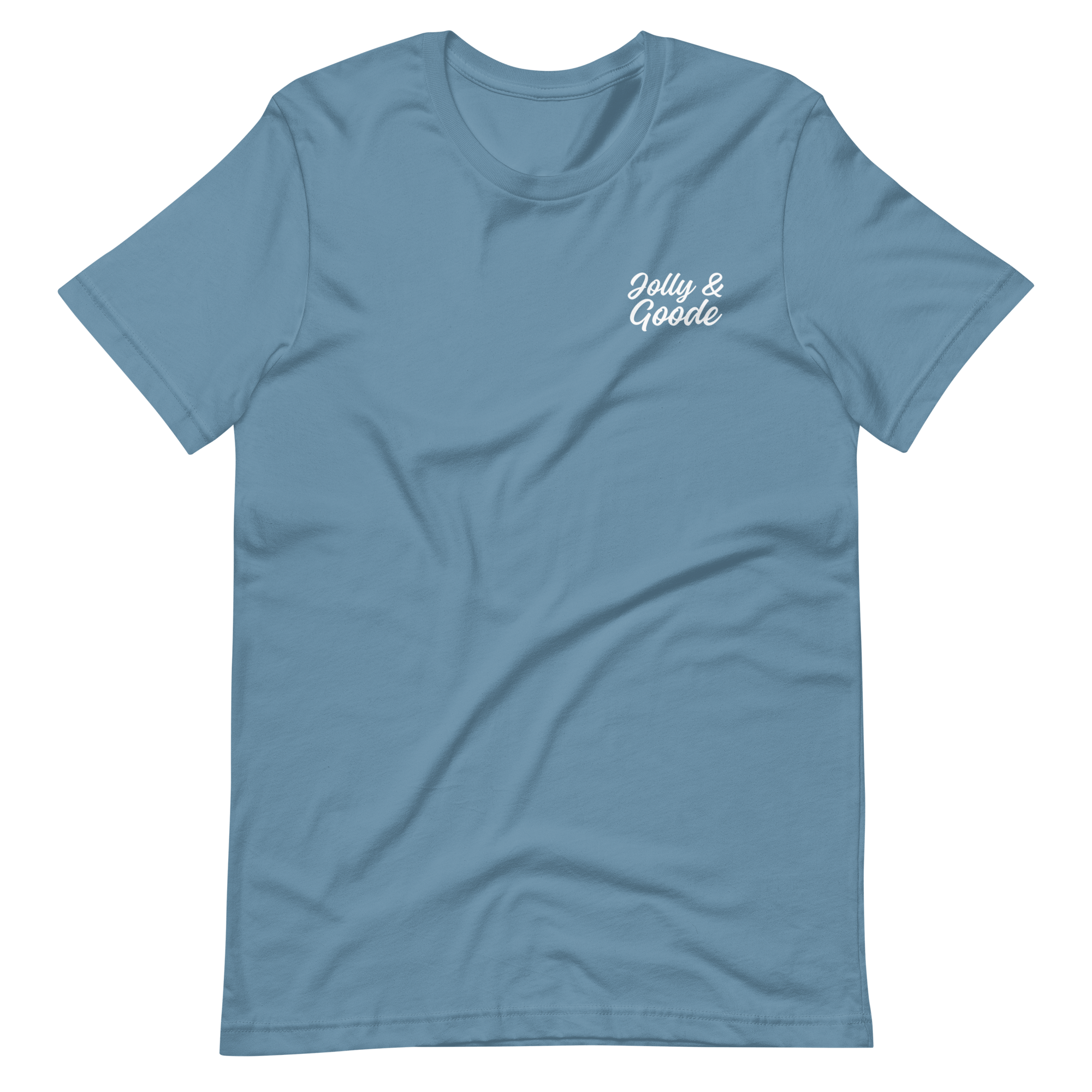 Jolly & Goode T-shirt | Handwritten Steel Blue / S Shirts & Tops Jolly & Goode