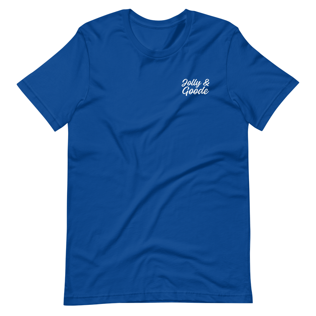 Jolly & Goode T-shirt | Handwritten True Royal / S Shirts & Tops Jolly & Goode