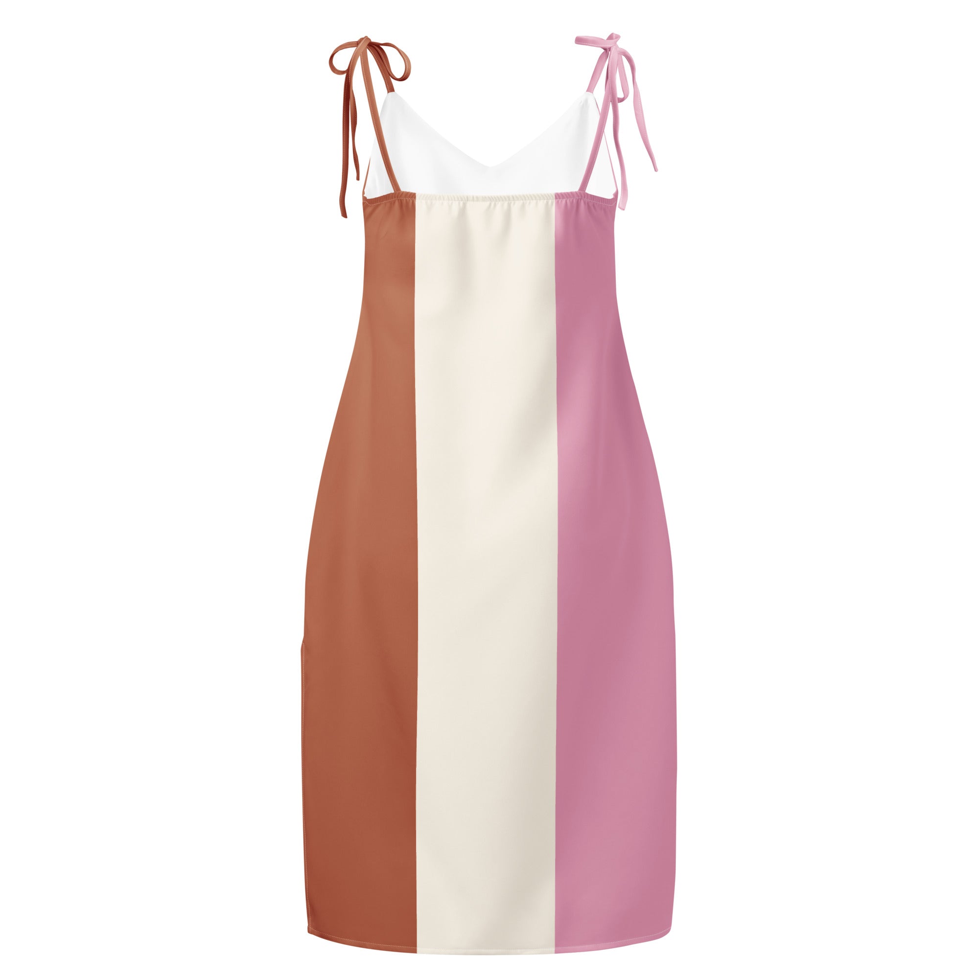 Jolly & Goode Tie-Strap Dresses Neapolitan Ice Cream Tie-Strap Dress Cheeky British Style