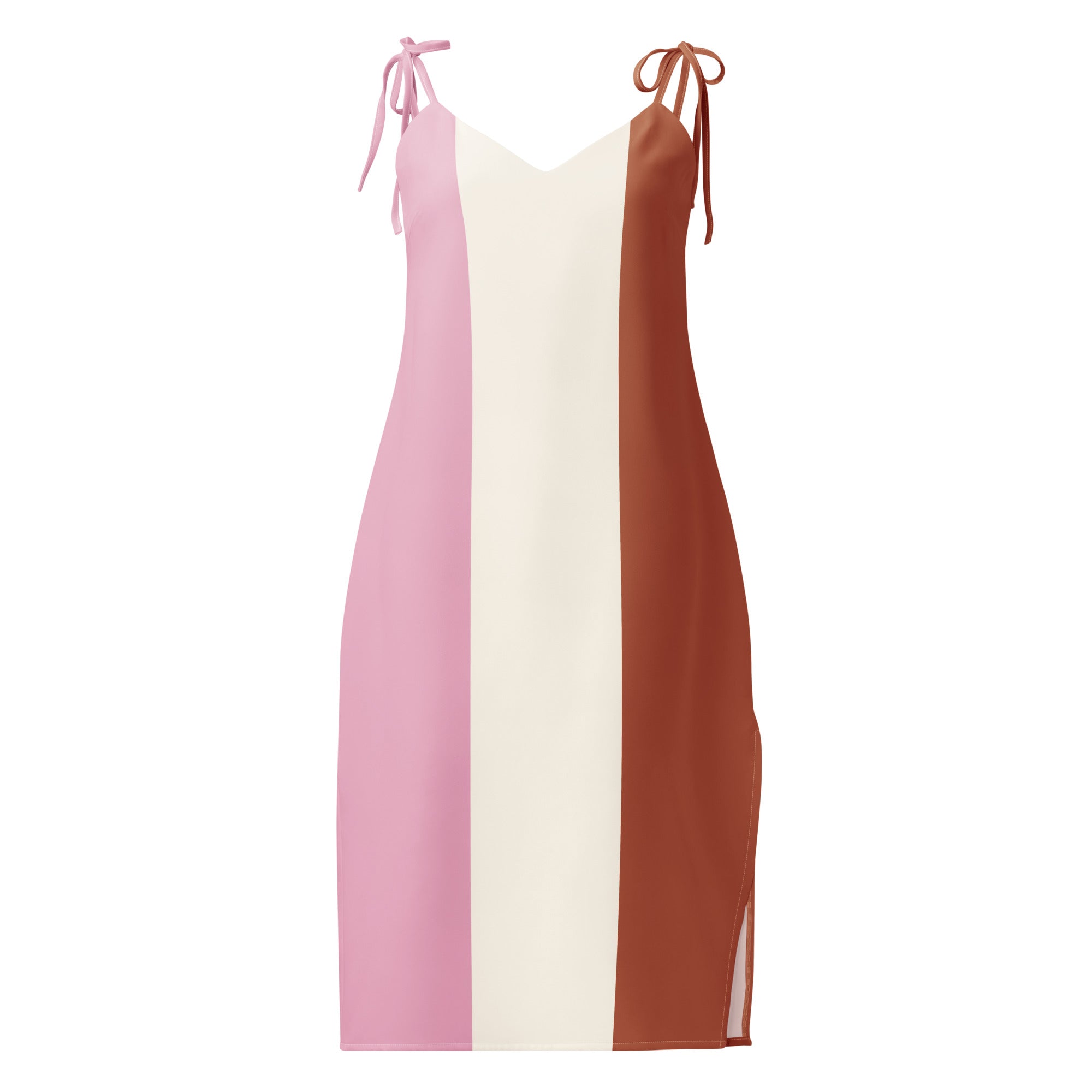 Jolly & Goode Tie-Strap Dresses XS Neapolitan Ice Cream Tie-Strap Dress Cheeky British Style
