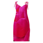 Jolly & Goode Tie-Strap Dresses XS Pink & Red Rose Tie-Strap Dress with Built-In Bra Cheeky British Style