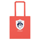 Jolly & Goode Tote Bag Coral Jolly Goode London Crowned Dog Shield Cotton Tote Cheeky British Style