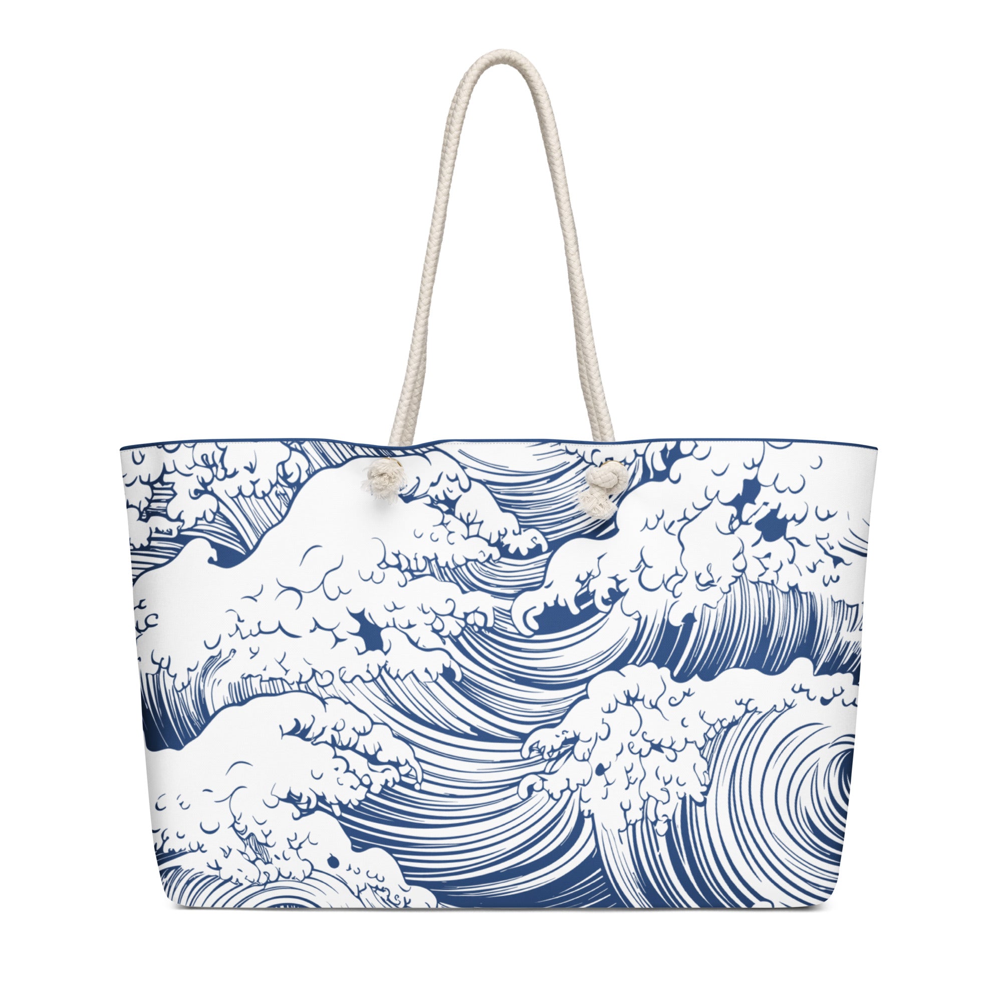 Jolly & Goode Tote Bag Meridian 0° 0' 0" | Wave Action | Weekender Bag Cheeky British Style