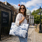 Jolly & Goode Tote Bag Meridian 0° 0' 0" | Wave Action | Weekender Bag Cheeky British Style
