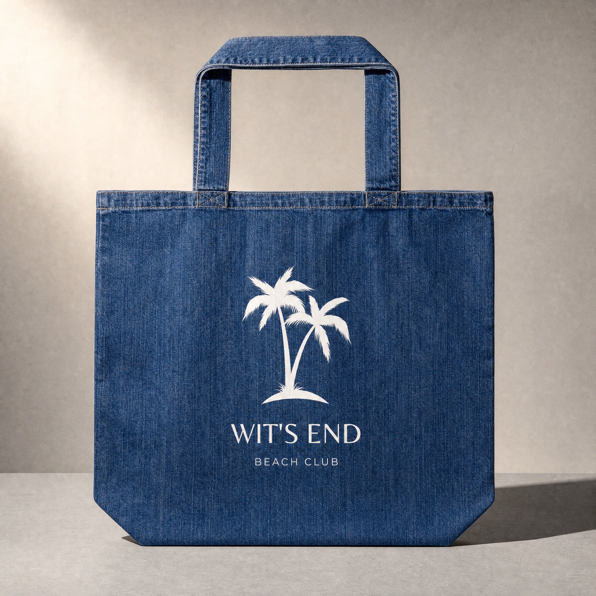 Jolly & Goode Tote Bag Wit's End Organic Denim Tote Bag Cheeky British Style