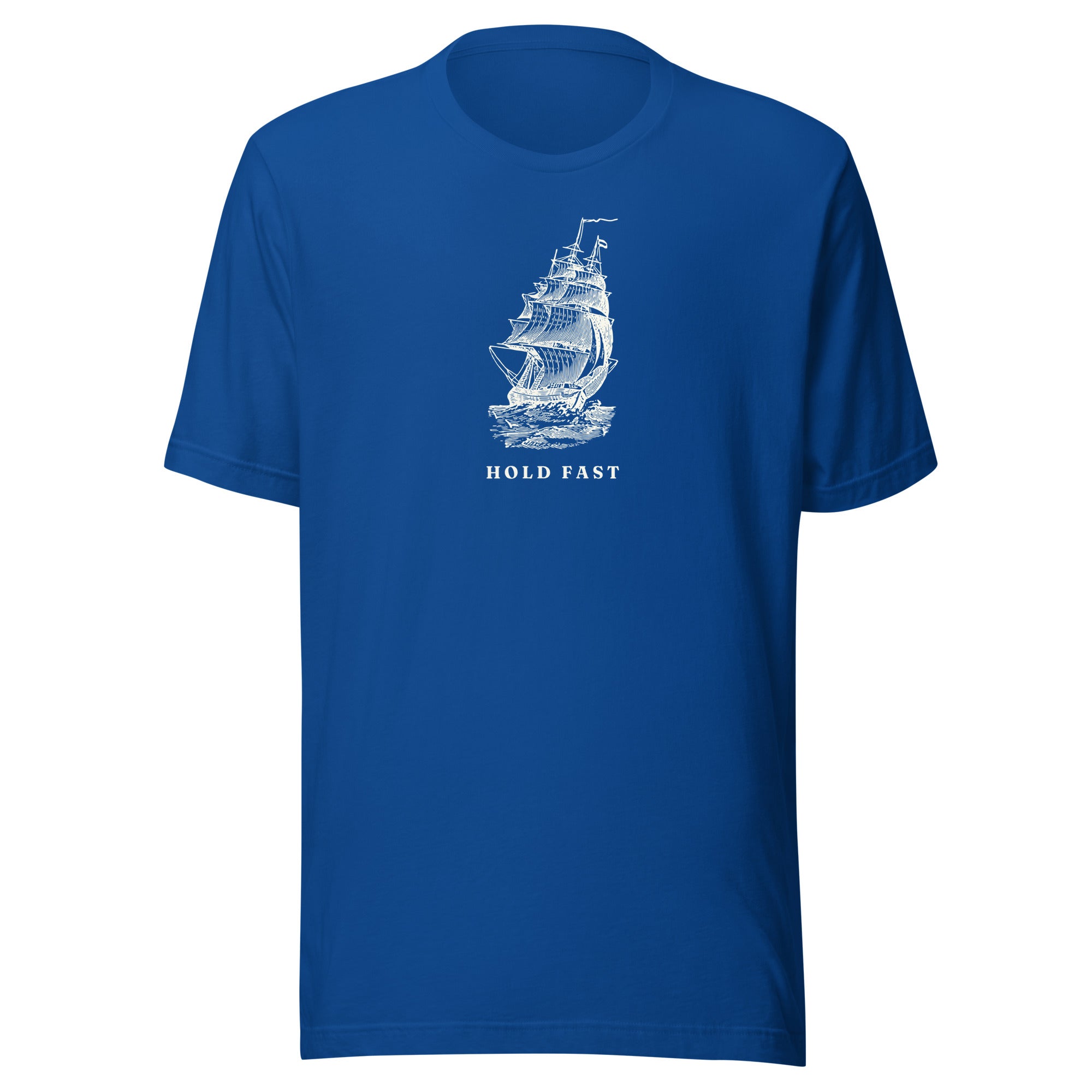 Jolly & Goode True Royal / XS Hold Fast Nautical Unisex T-Shirt Cheeky British Style