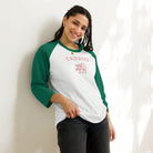 Jolly & Goode unisex raglan shirts White/Kelly / XS Cardiff Dragon 3/4 Sleeve Raglan Shirt Cheeky British Style