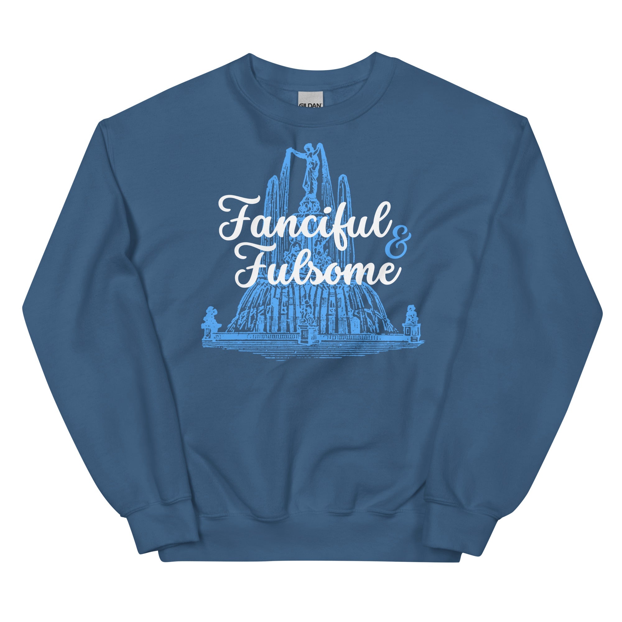 Jolly & Goode unisex sweatshirts Indigo Blue / S Fanciful & Fulsome Sweatshirt | Jumper | Unisex Cheeky British Style
