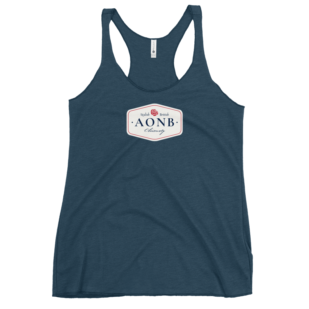 Jolly & Goode Vest AONB Women's Racerback Top | Area of Outstanding Natural Beauty Cheeky British Style