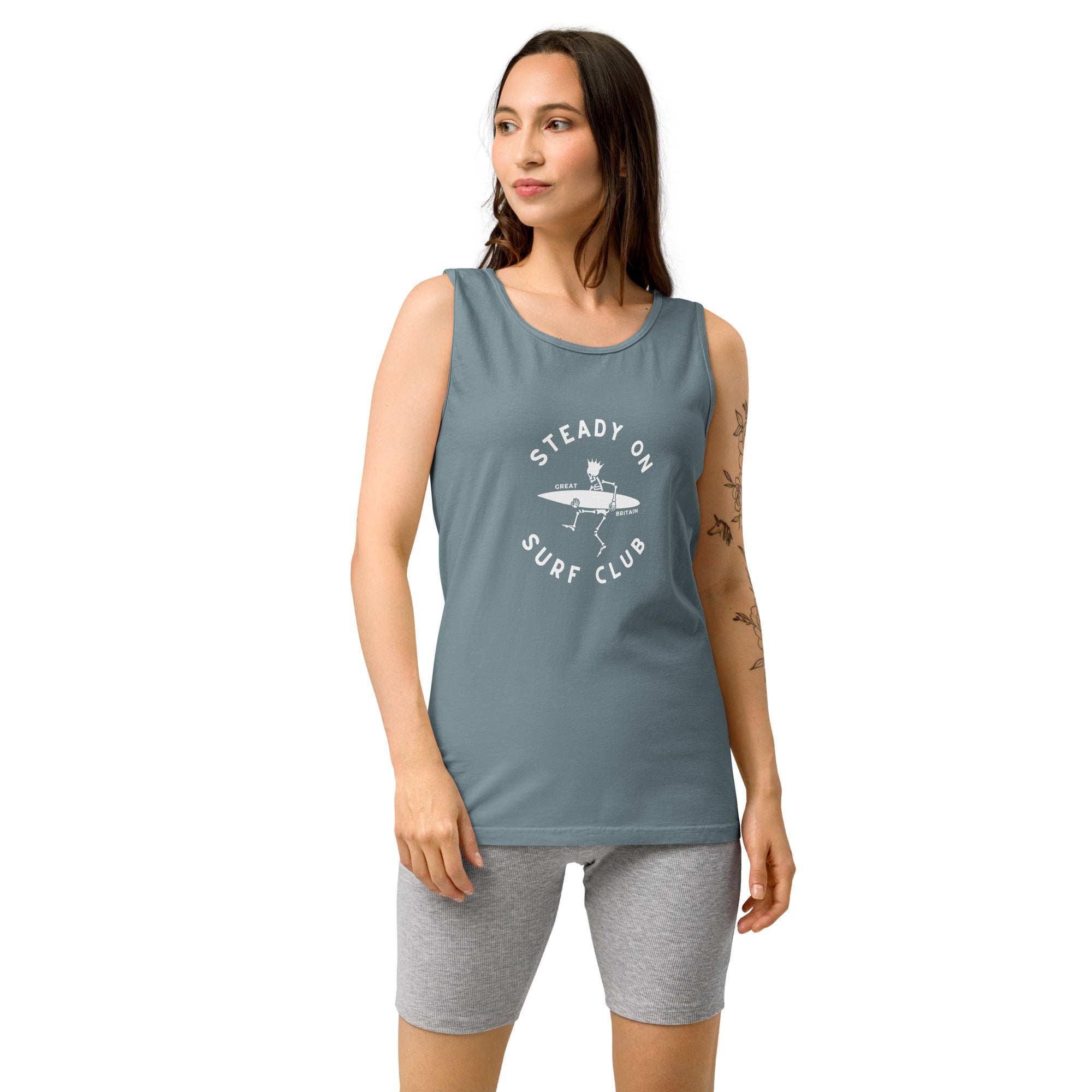 Jolly & Goode Vest Steady On Surf Club Vest or Tank Top Cheeky British Style