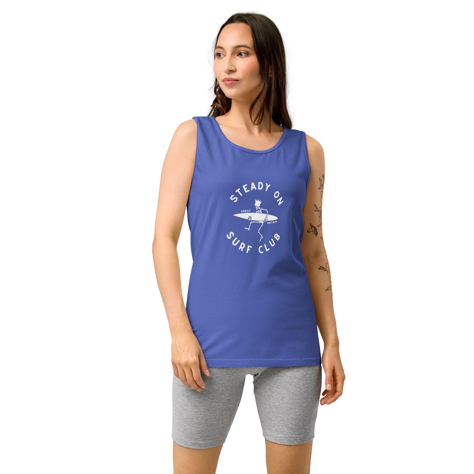 Jolly & Goode Vest Steady On Surf Club Vest or Tank Top Cheeky British Style