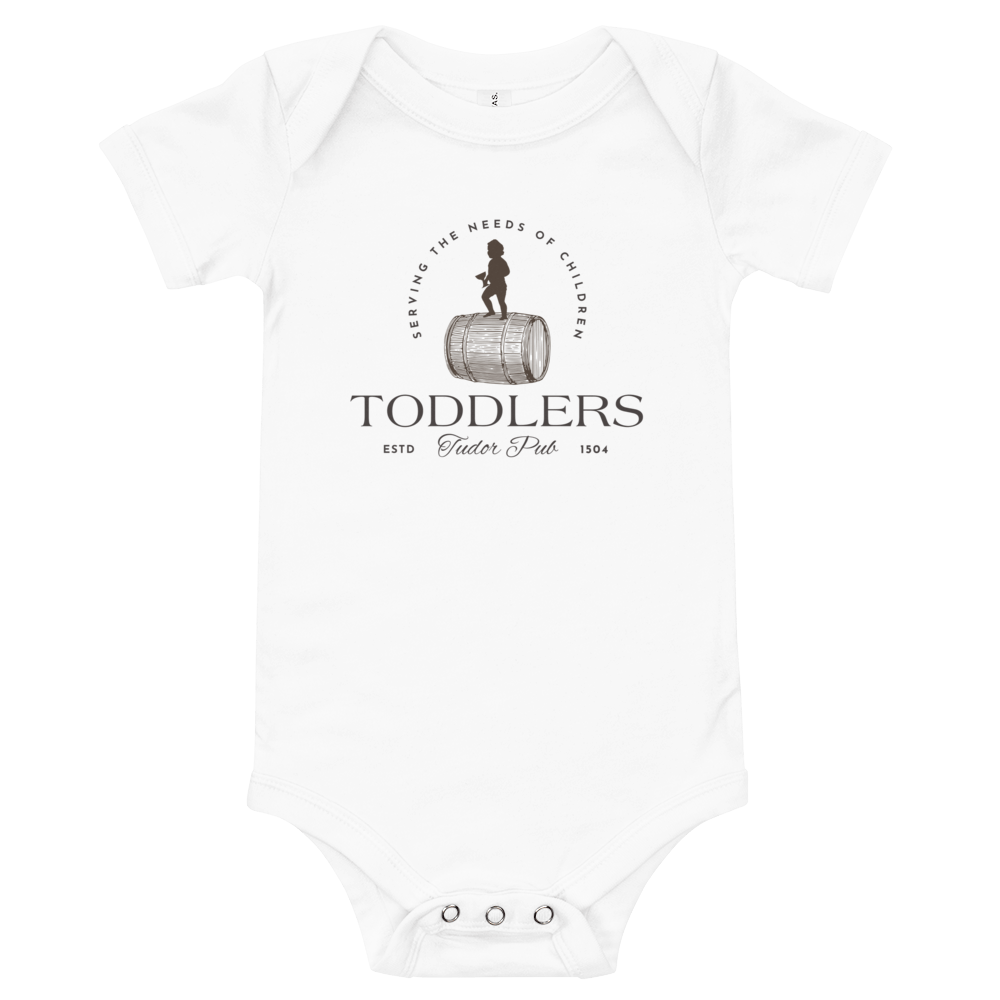Jolly & Goode White / 3-6m Toddlers Tudor Pub Onesie Cheeky British Style