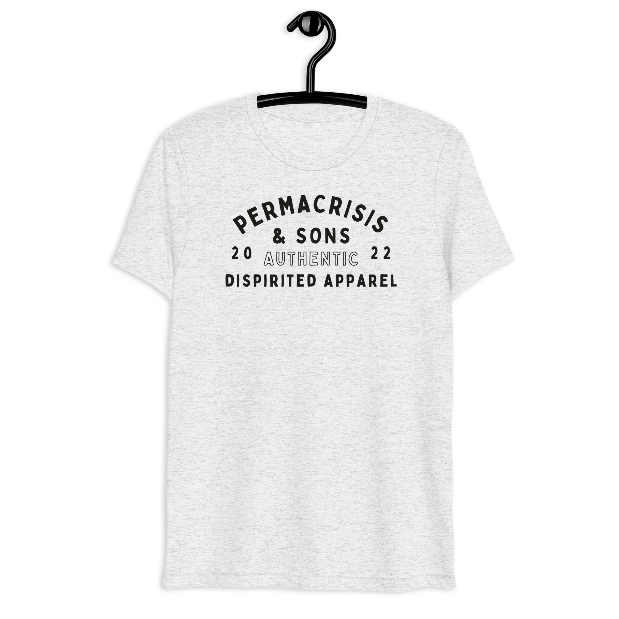 Jolly & Goode White Fleck Triblend / XS Permacrisis & Sons Triblend T-shirt Cheeky British Style