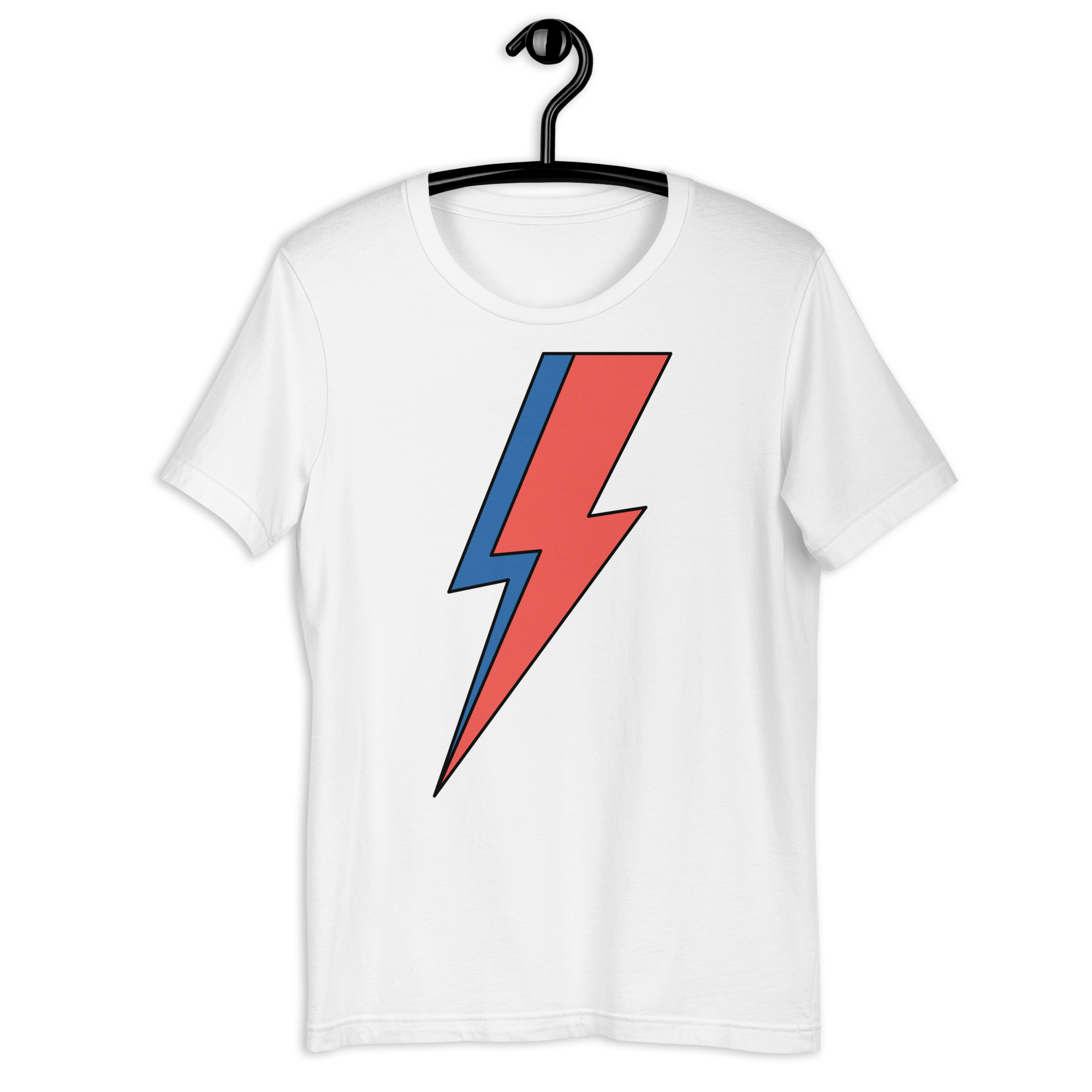 Jolly & Goode White / S Lightning Bolt T-shirt Cheeky British Style