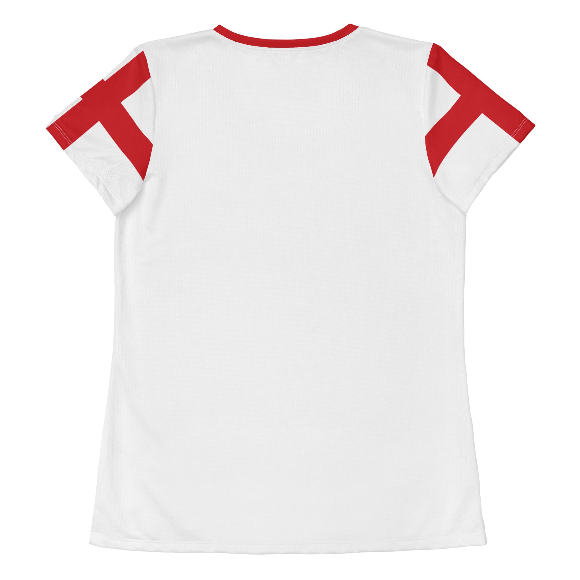 Jolly & Goode women's athletic shirts Flag of England Women's Workout Shirt Cheeky British Style