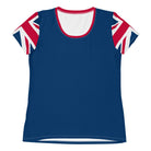 Jolly & Goode women's athletic shirts Union Jack Women's Workout Shirt Cheeky British Style
