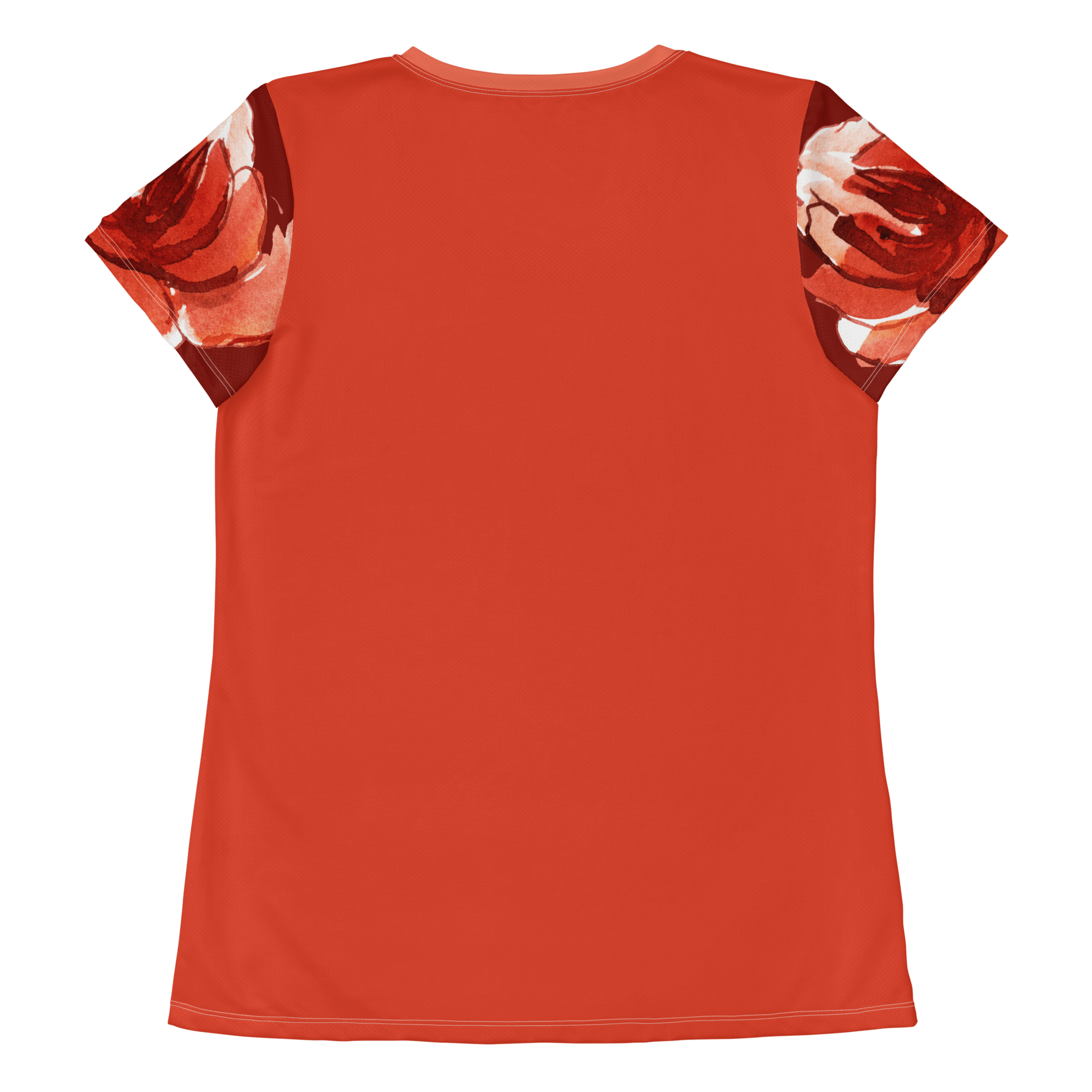 Jolly & Goode women's athletic shirts Watercolour English Rose Women's Athletic Shirt Cheeky British Style