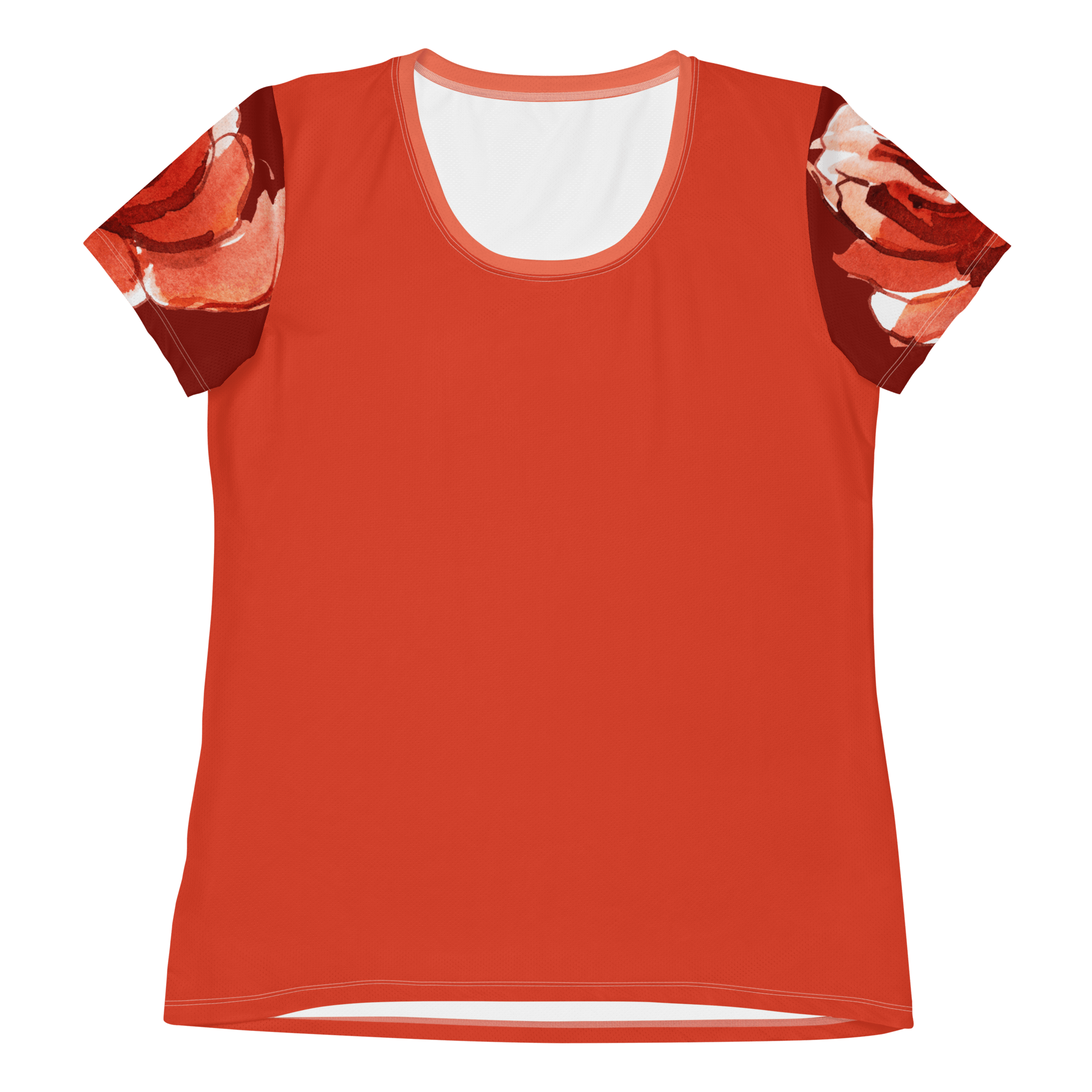 Jolly & Goode women's athletic shirts Watercolour English Rose Women's Athletic Shirt Cheeky British Style