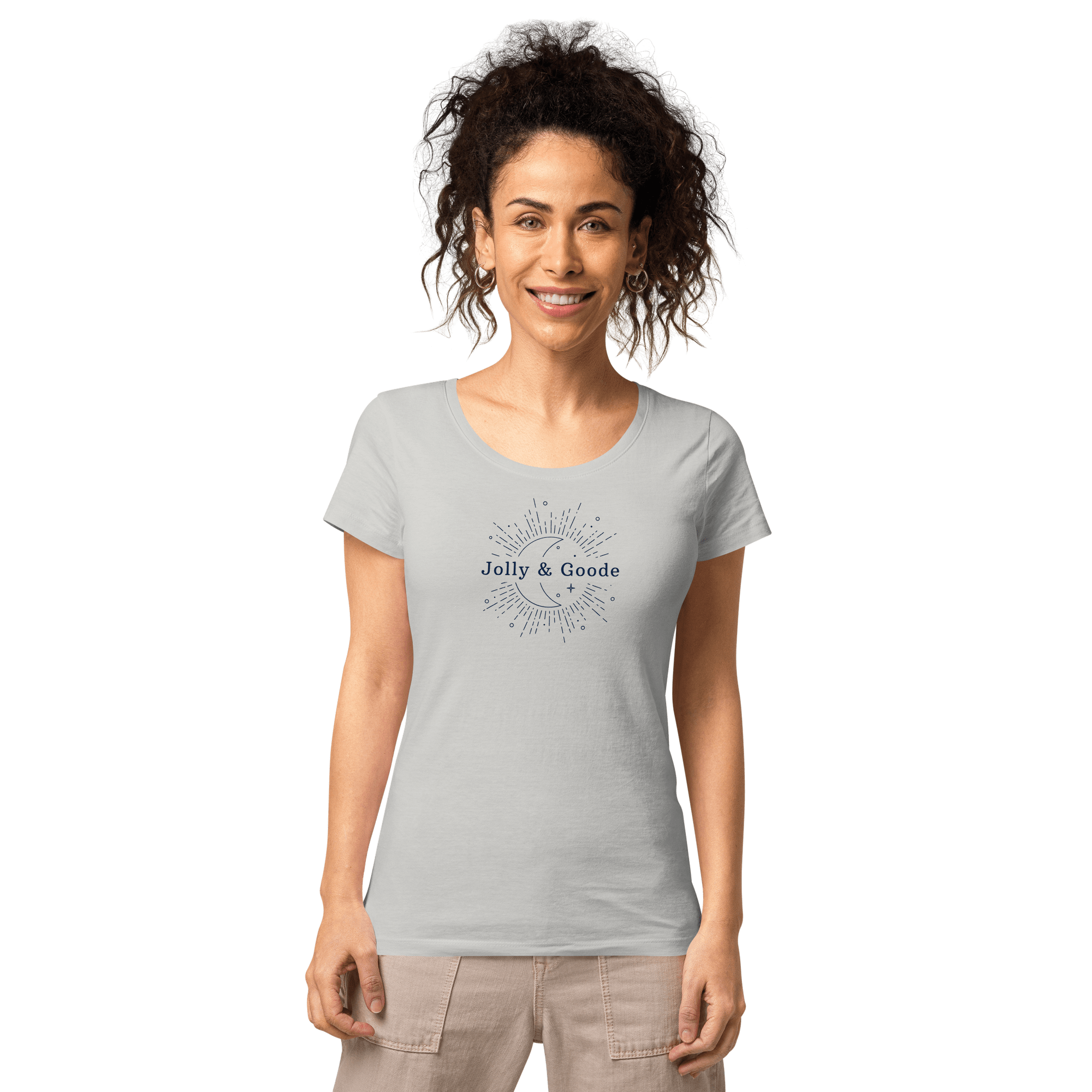 Jolly & Goode | Women’s Organic T-shirt Pure grey / S Shirts & Tops Jolly & Goode
