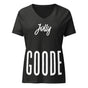 Jolly & Goode Women's Shirts Dark Grey Heather / S Jolly Goode Women’s Relaxed V-neck T-shirt Cheeky British Style