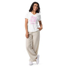 Jolly & Goode Women's Shirts Rosé All Day Bitches | Women’s Relaxed V-neck T-shirt Cheeky British Style