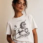 Jolly & Goode Women's Shirts Vintage White / S Women's A Little Something Extra Unicorn Boxy Fit Tee Cheeky British Style