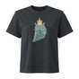 Jolly & Goode Women's Shirts Washed Black / S Women's Crowned British Blue Cat Tee | Garment Dyed Cheeky British Style