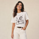Jolly & Goode Women's Shirts Women's A Little Something Extra Unicorn Boxy Fit Tee Cheeky British Style