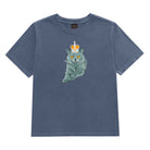 Jolly & Goode Women's Shirts Women's Crowned British Blue Cat Tee | Garment Dyed Cheeky British Style
