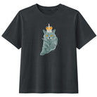 Jolly & Goode Women's Shirts Women's Crowned British Blue Cat Tee | Garment Dyed Cheeky British Style