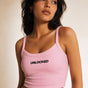 Jolly & Goode Women's Vests Solid Pink Blend / XS Unlocked Women’s Micro-Rib Vest (or Tank Top) Cheeky British Style
