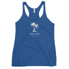 Jolly & Goode Women's Vests Vintage Royal / XS Wit's End Palms Racerback Vest or Tank Top Cheeky British Style