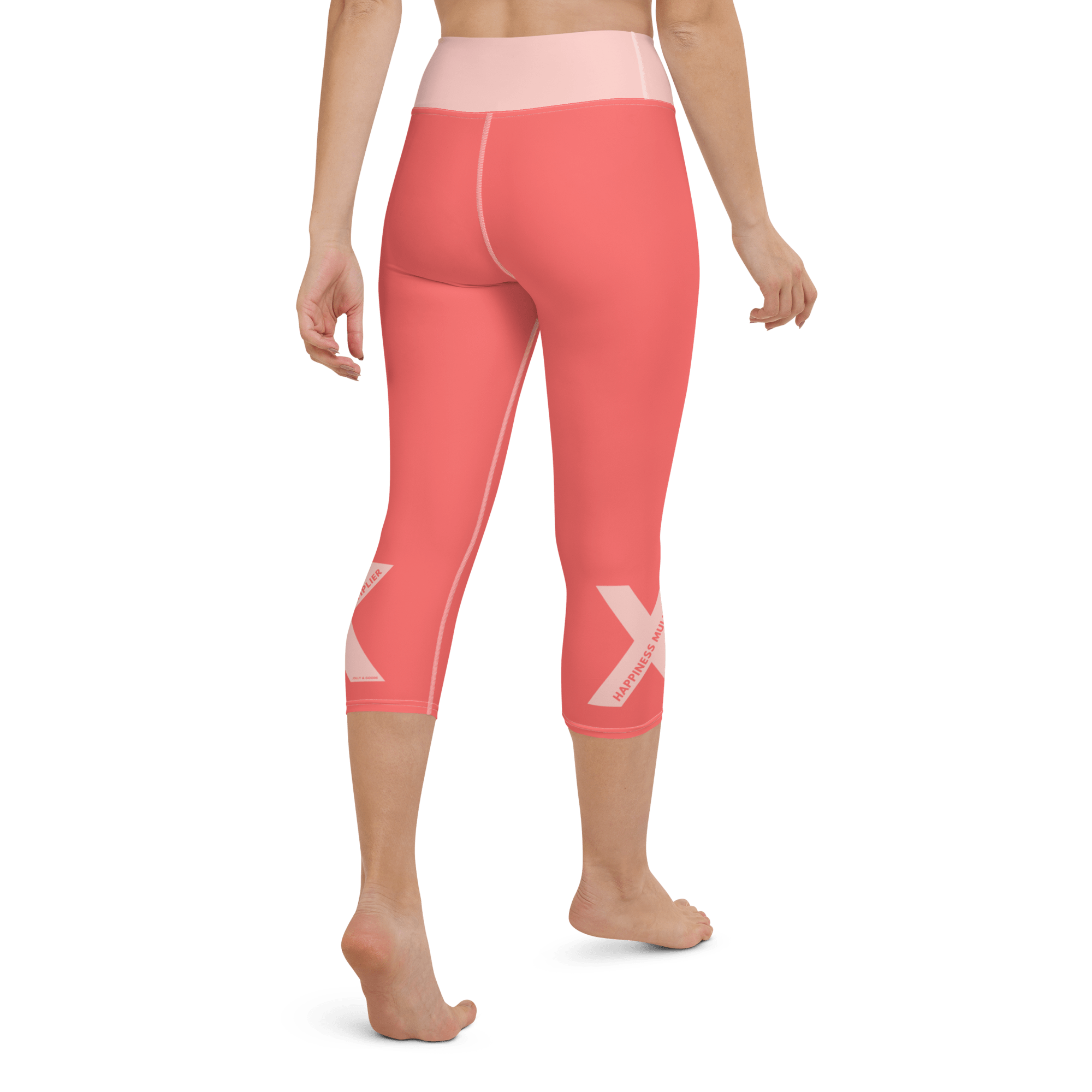 Jolly & Goode Yoga Leggings Happiness Multiplier Yoga Capri Leggings Classic Cheeky British Style