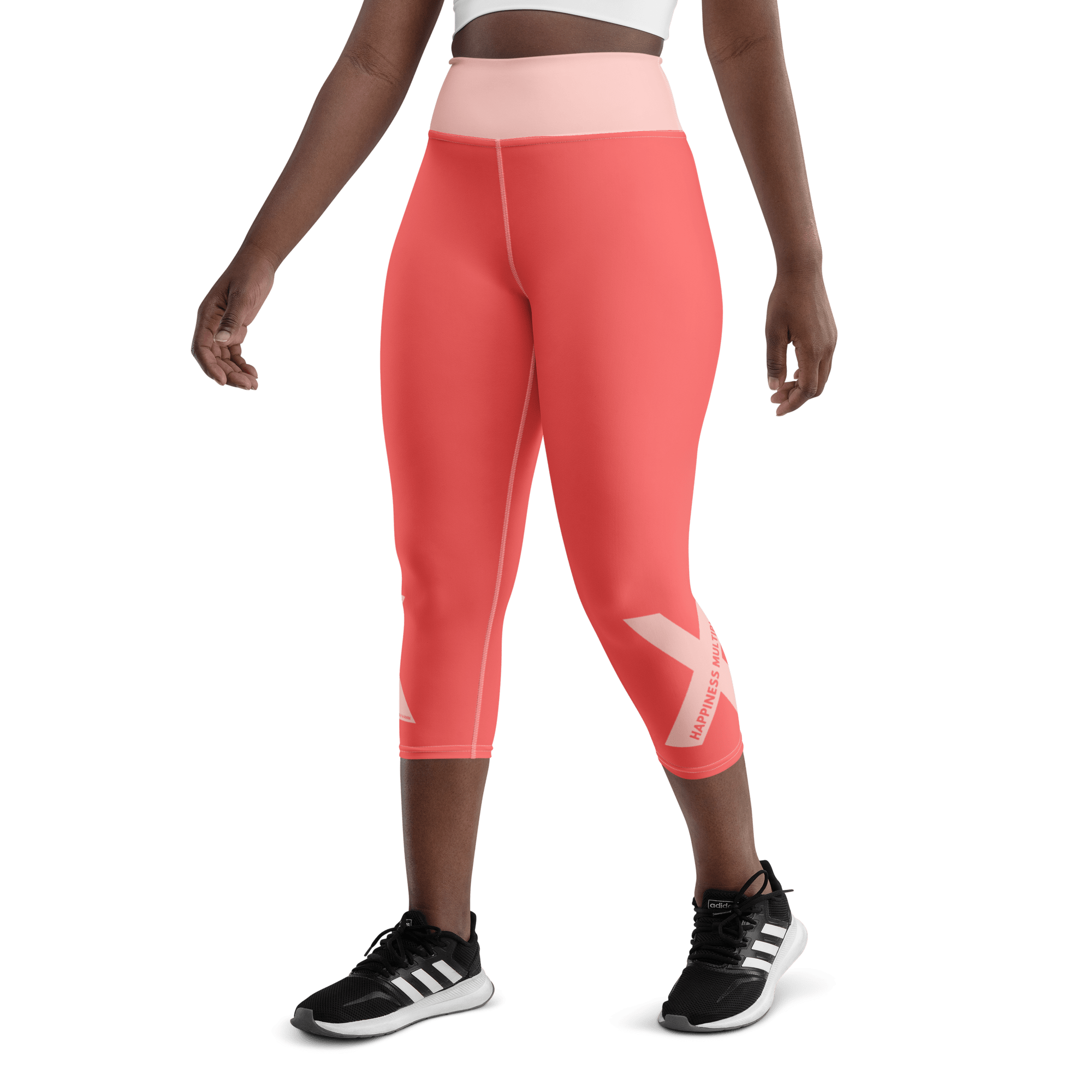 Jolly & Goode Yoga Leggings Happiness Multiplier Yoga Capri Leggings Classic Cheeky British Style