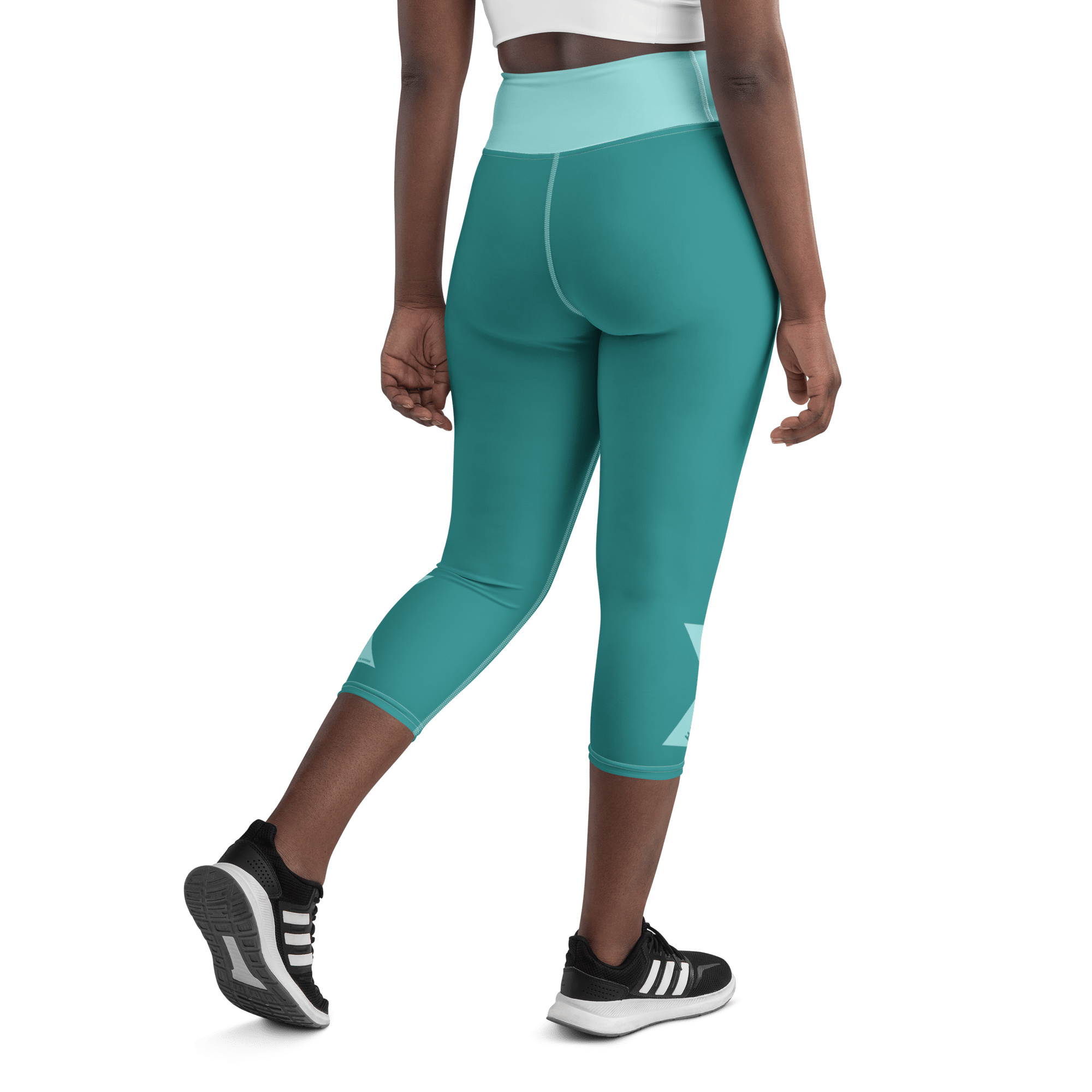 Jolly & Goode Yoga Leggings Happiness Multiplier Yoga Capri Leggings Cool Cheeky British Style