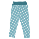 Jolly & Goode Yoga Leggings Light Blue Polkadot Yoga Leggings | Capri Cheeky British Style
