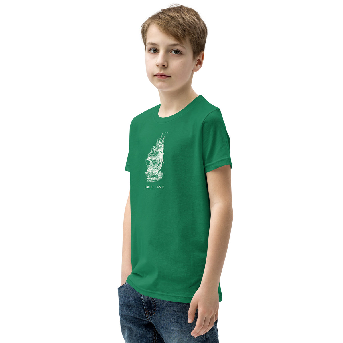 Jolly & Goode Youth T-shirts Hold Fast Nautical Youth Tee Cheeky British Style