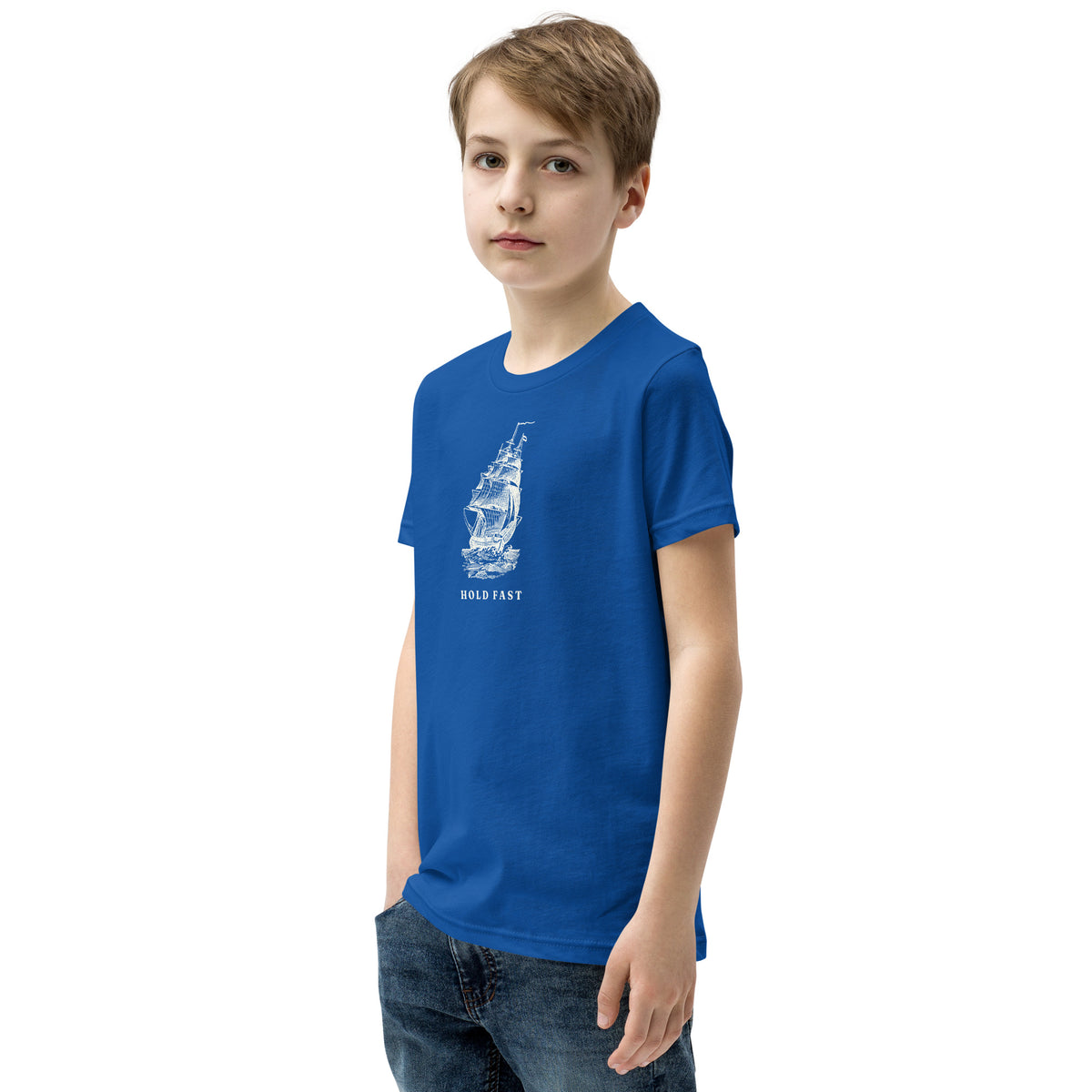 Jolly & Goode Youth T-shirts Hold Fast Nautical Youth Tee Cheeky British Style