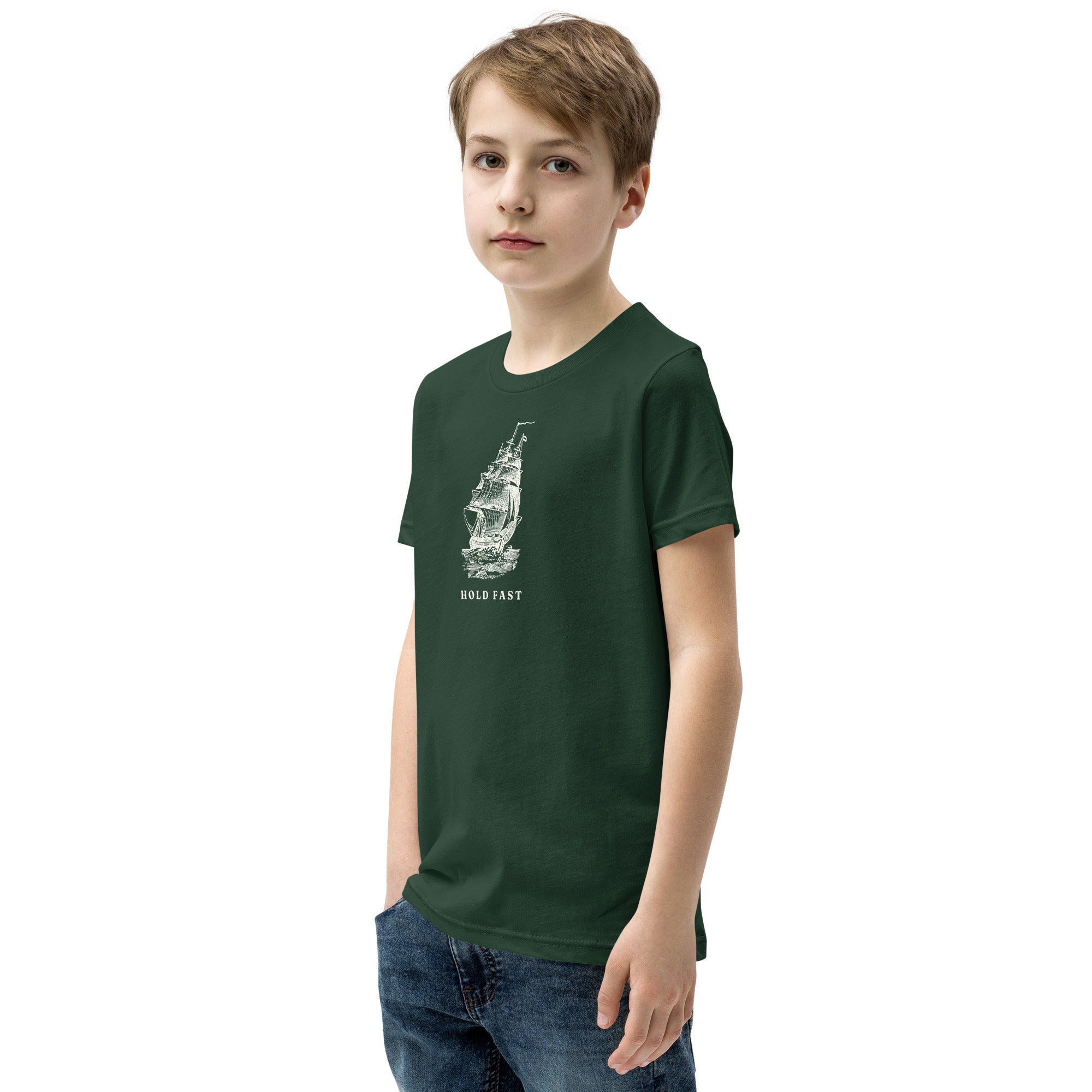 Jolly & Goode Youth T-shirts Hold Fast Nautical Youth Tee Cheeky British Style