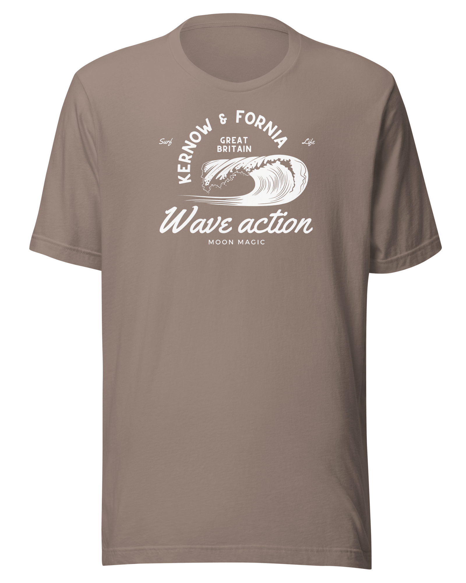 Kernow & Fornia Great Britain Wave Action T-shirt Pebble / S Shirts & Tops Jolly & Goode