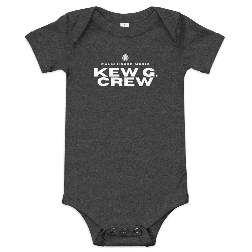 Kew G. Crew Baby Onesie Dark Grey Heather / 3-6m Baby One-Pieces Jolly & Goode