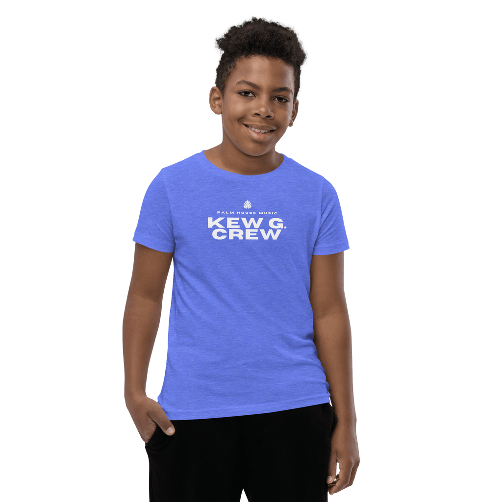 Kew G. Crew | Youth T-Shirt Heather Columbia Blue / S Shirts & Tops Jolly & Goode