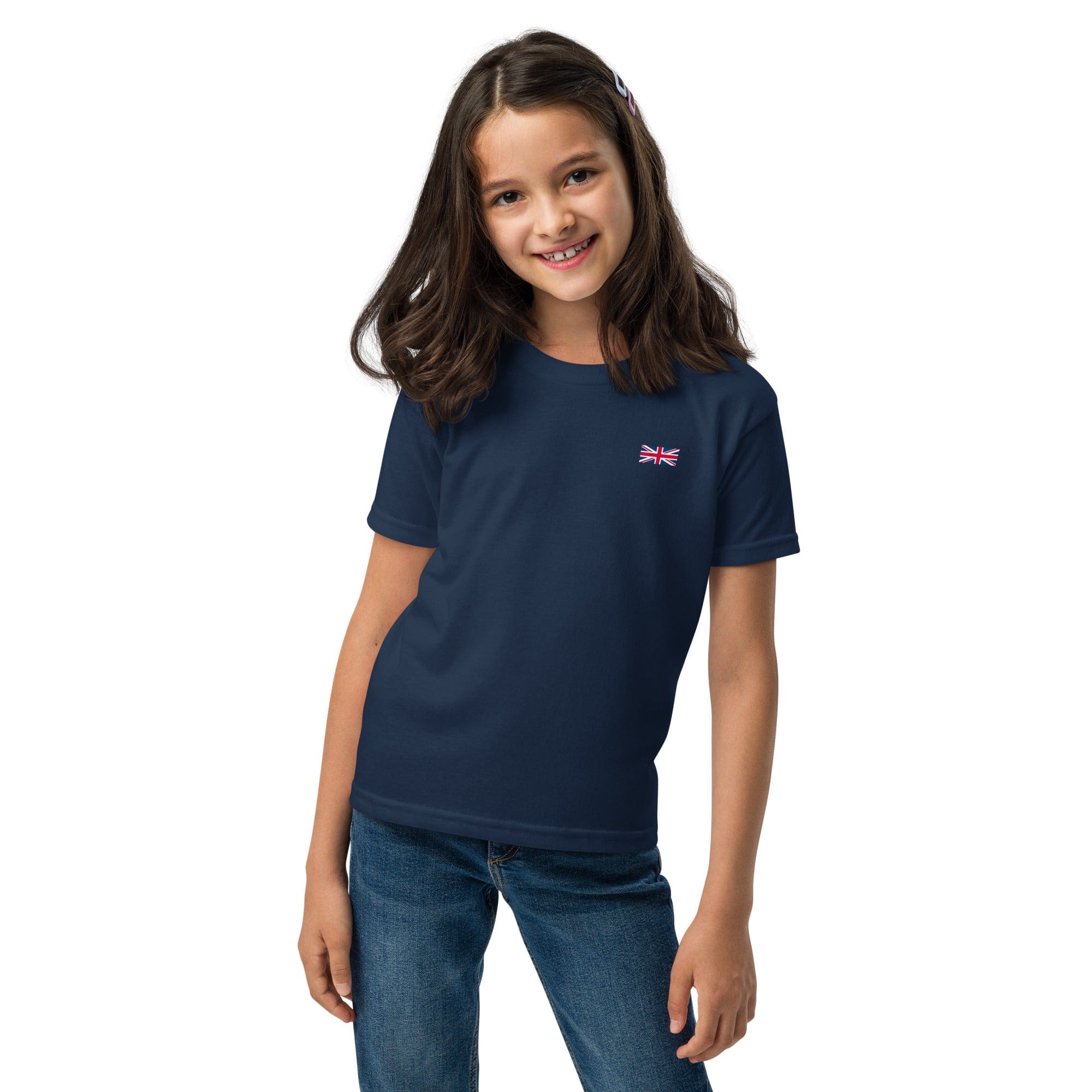 Kids Union Jack T-shirt | Left Chest | Youth Size kids shirts Jolly & Goode